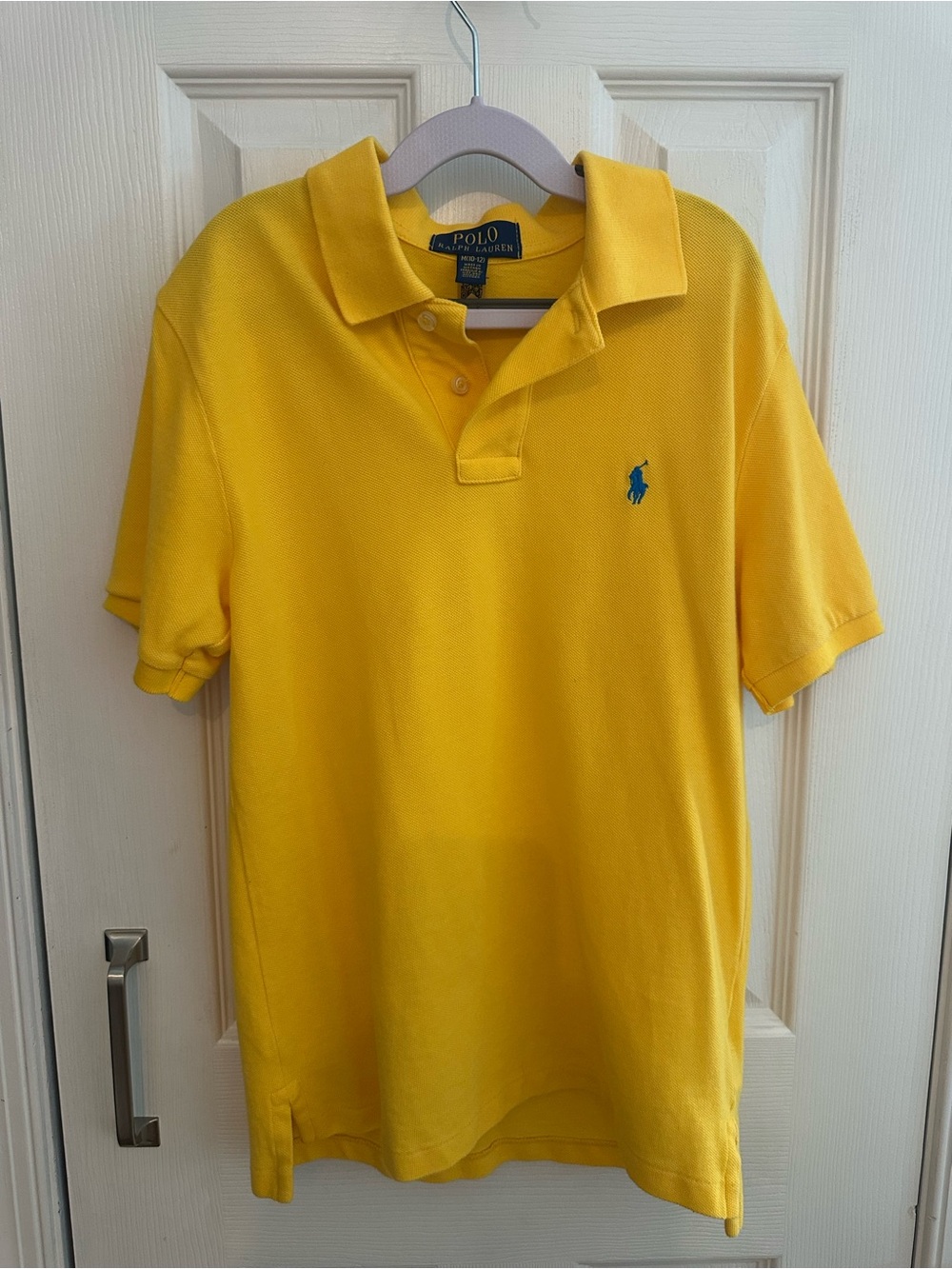 Boys Polo Ralph Lauren Bright Yellow Polo with Blue Pony - Excellent condition